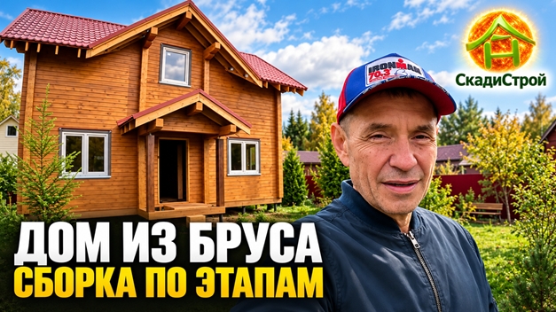 Дом из бруса ЛесТэк: как шла сборка в Одинцовском районе